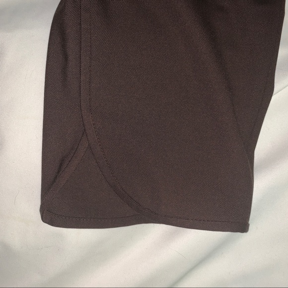 ZARA NWT SOLID BROWN CASUAL PANTS ELASTIC WAIST SIZE X-LARGE - Picture 6 of 6